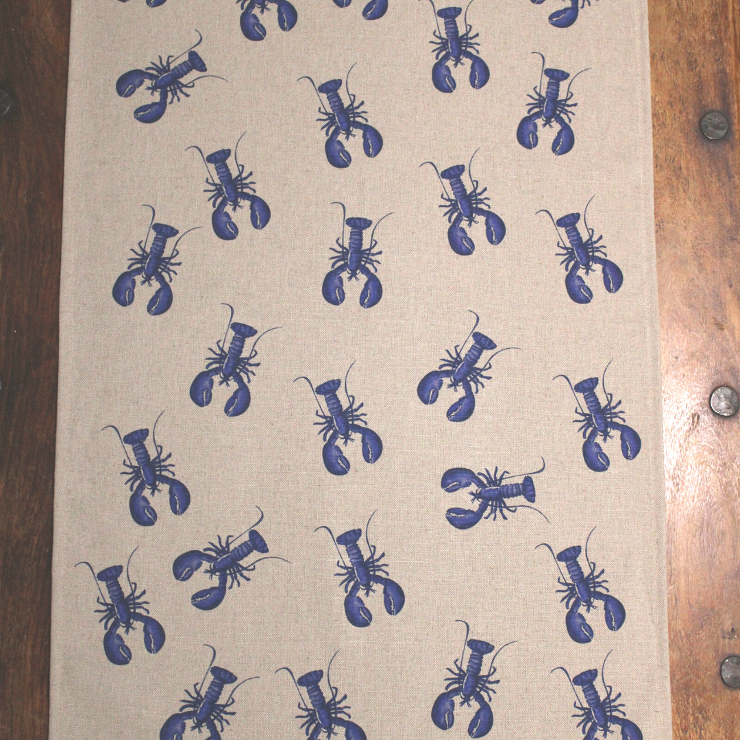 Bali Tea Towel - Blue Lobster