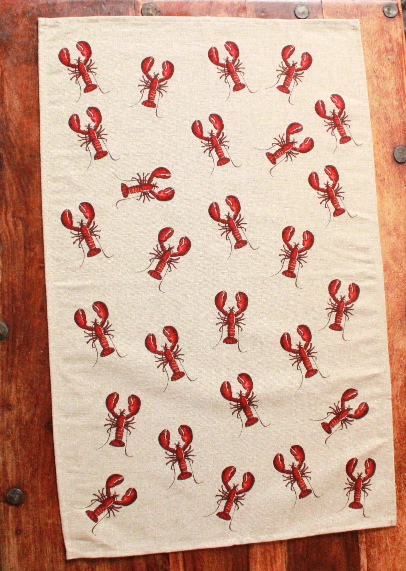 Bali Tea Towel - Red Lobster