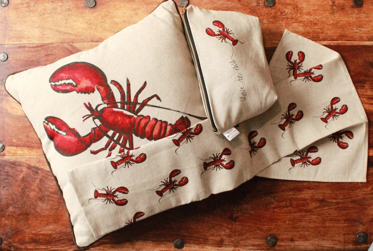 Bali Lobster luxury Toiletries Bag