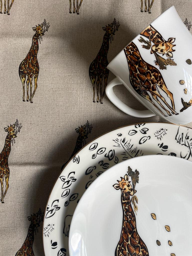 Amboseli Giraffe Side Plate