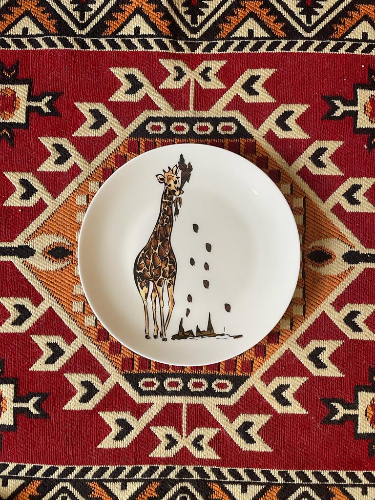 Amboseli Giraffe Side Plate