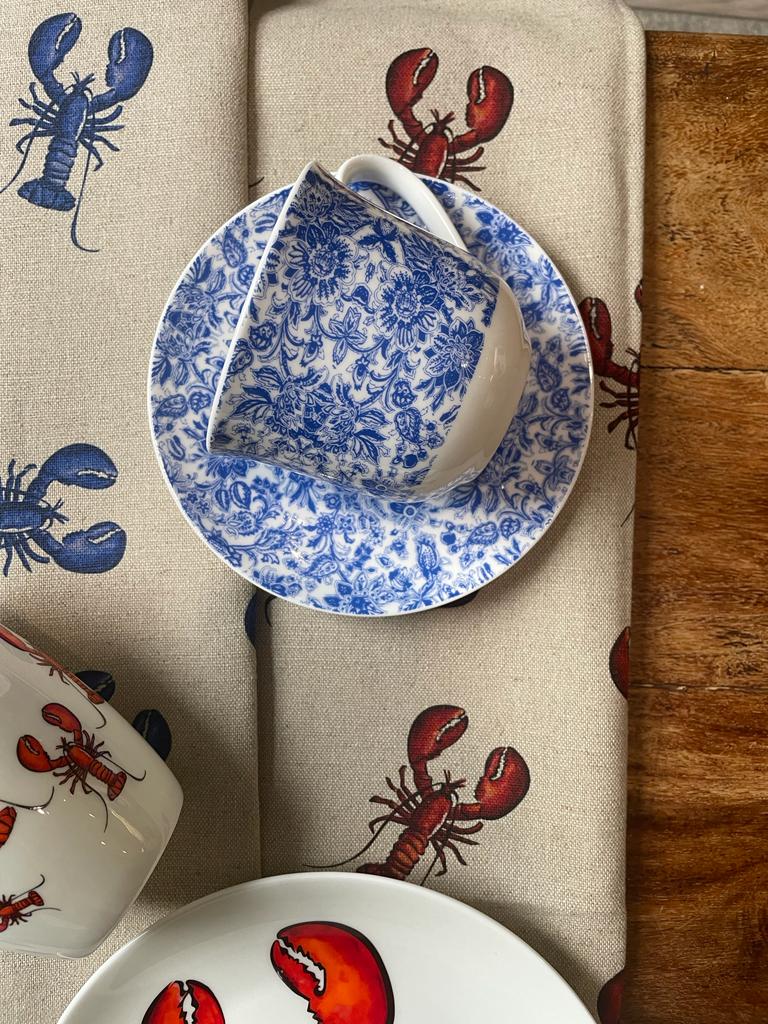 Bali Lobster Tea Cup & Saucer