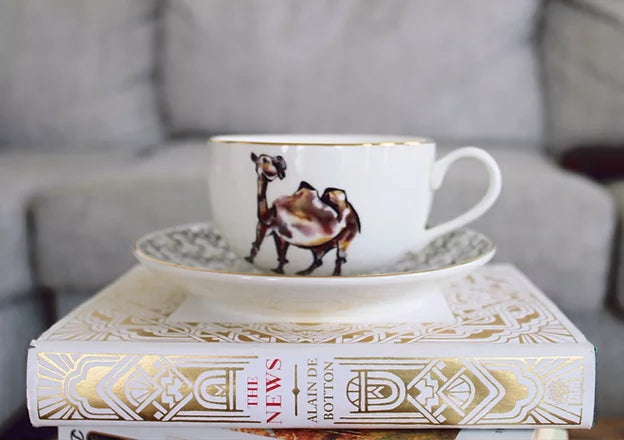 Bedouin Tea Cup and Saucers  (set of 2)