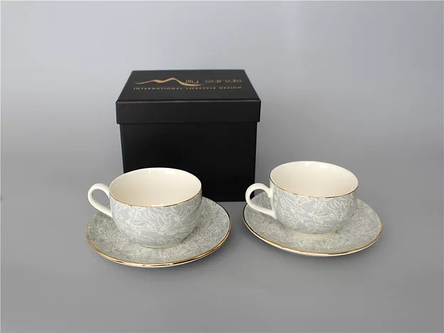 Cheshire Grey Tea cups (set of 2)