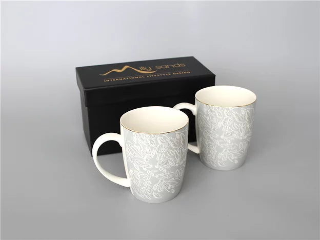 Cheshire Grey Mugs (set of 2)