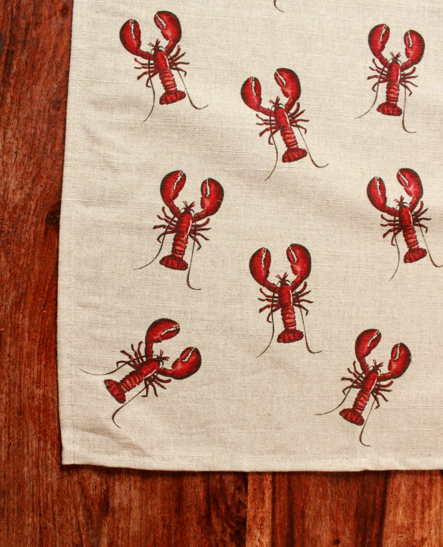 Bali Tea Towel - Red Lobster