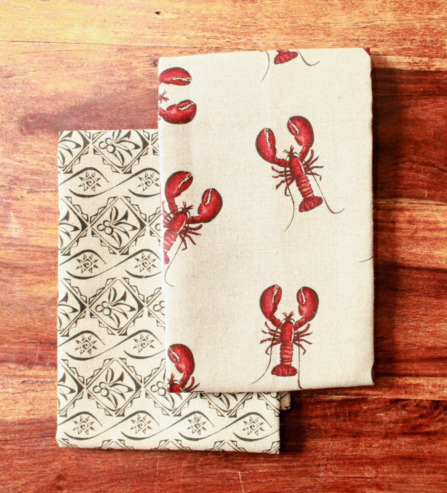 Bali Tea Towel - Red Lobster