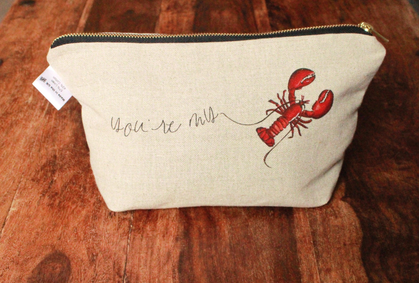 Bali Lobster luxury Toiletries Bag