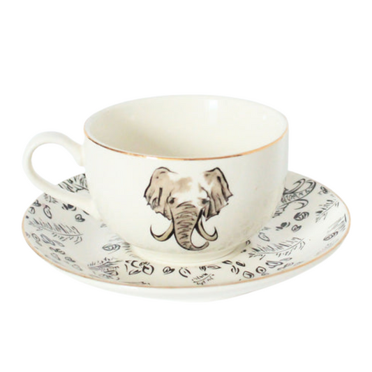 Kenya Tea Cup and Saucer Set of 2