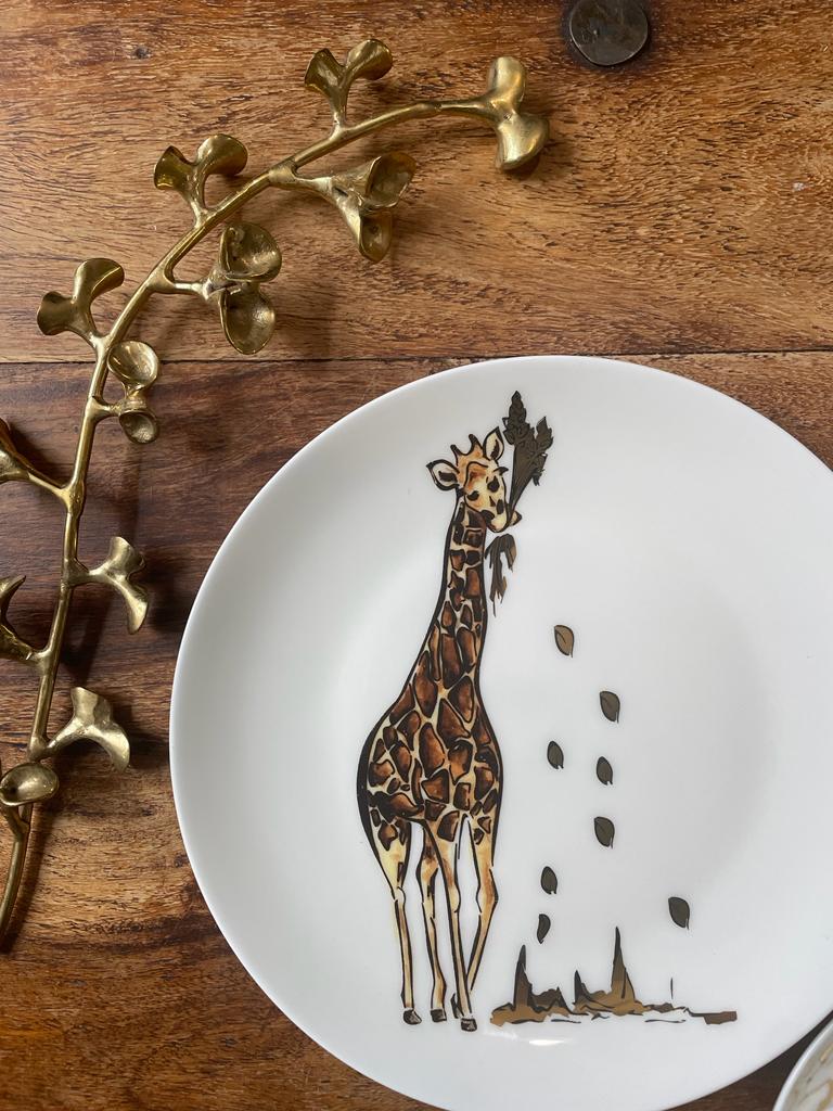 Amboseli Giraffe Side Plate