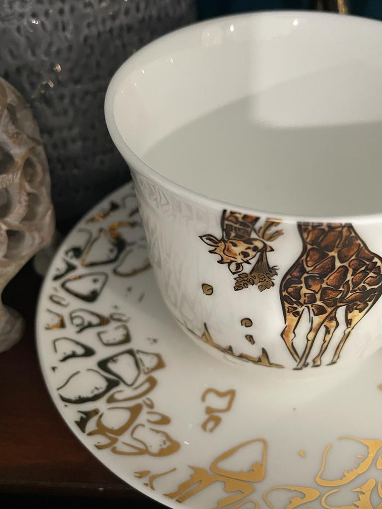 Amboseli Giraffe Tea Cup & Saucer